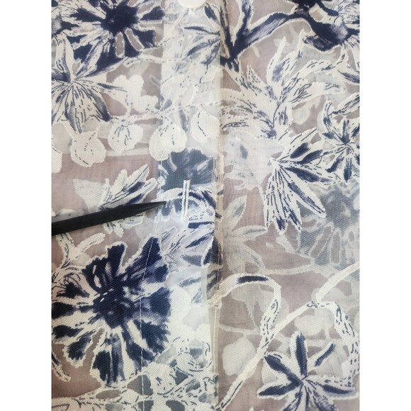 Joseph Ribkoff Floral Blouse Tunic Button 3/4 Sleeve Blouse Size 12 Sheer 212080 - Picture 4 of 7